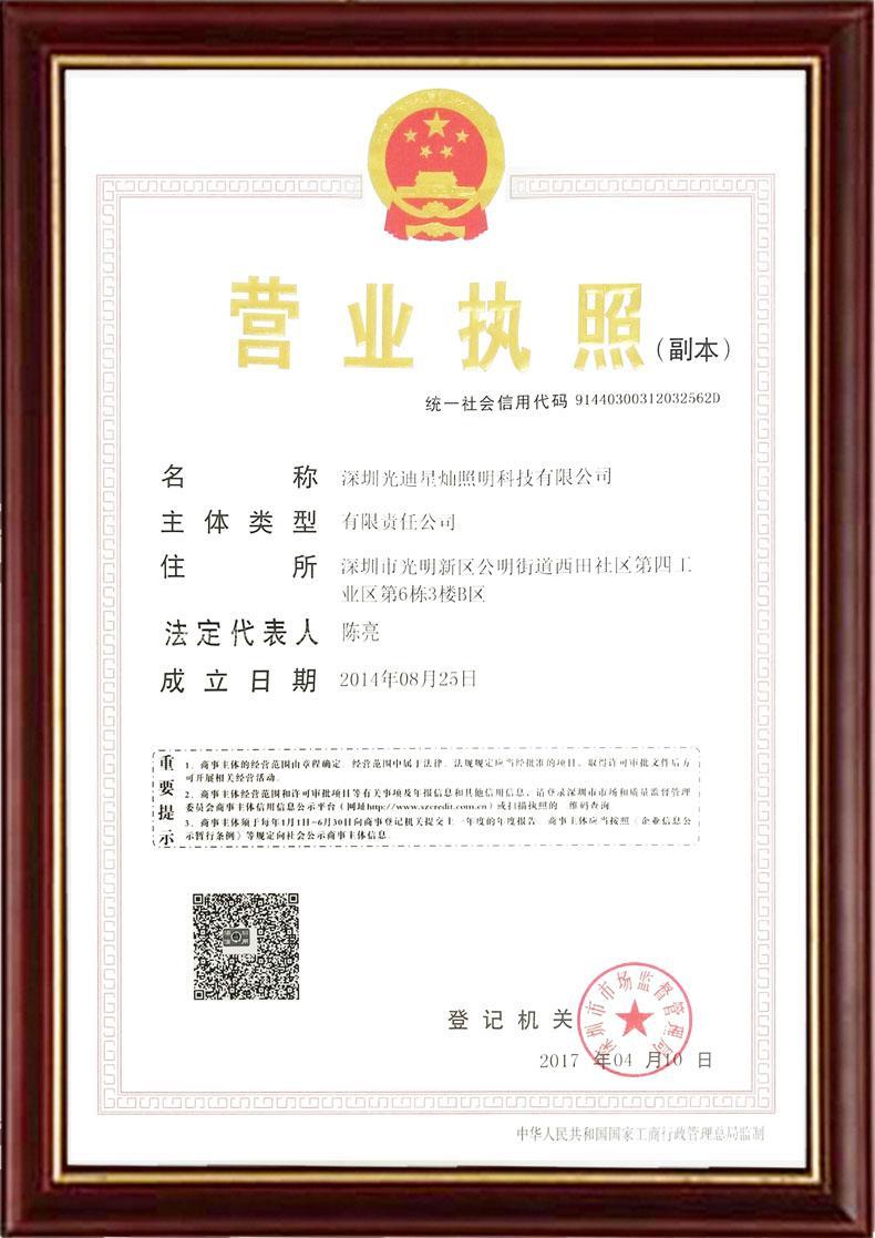 Business Registration Document