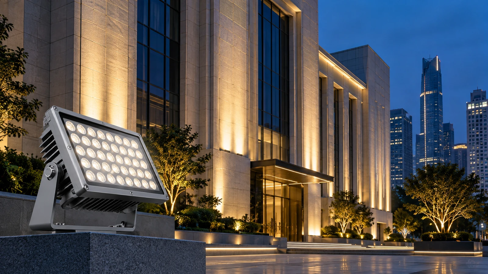 How Beam Angle Affects Architectural Facade Lighting Results