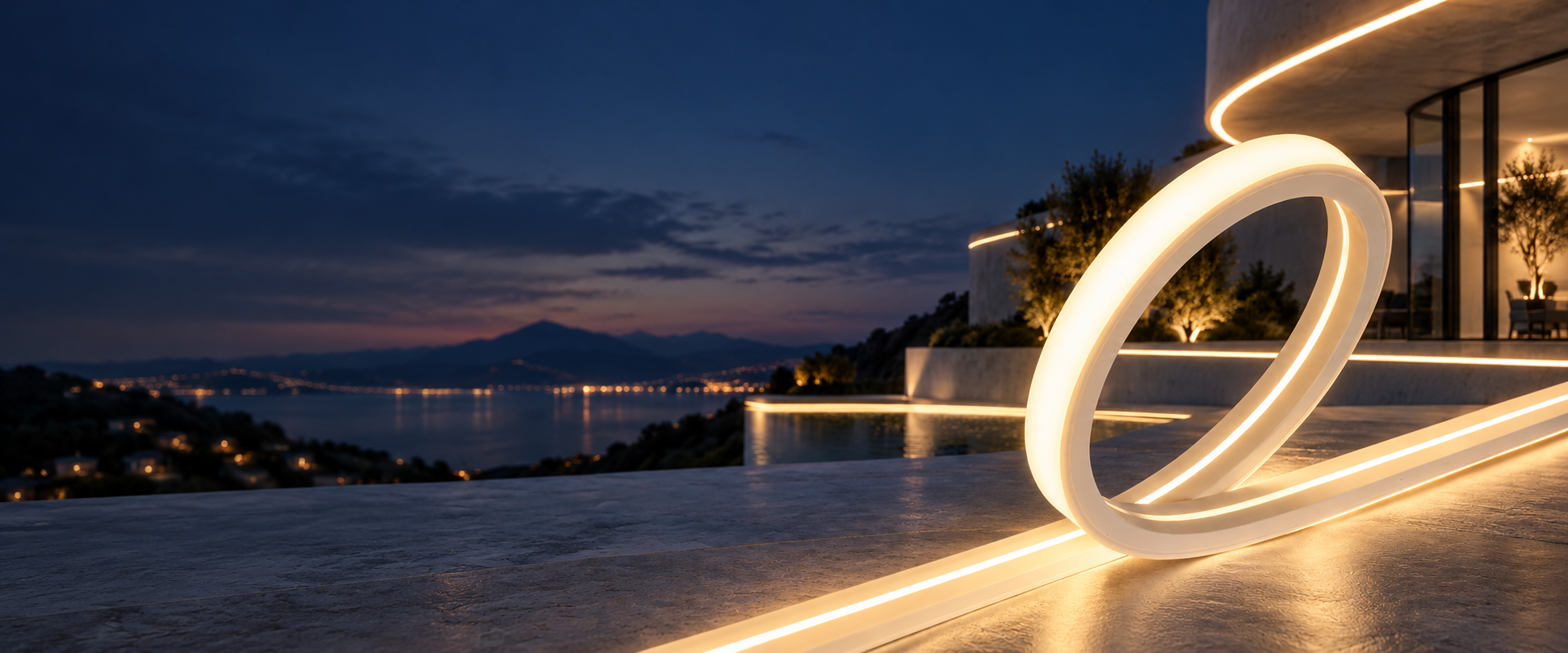 led neon flex architectural lighting illustration