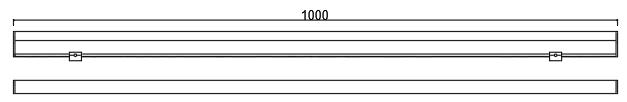 Shared 1000 mm length drawing supplied by the user