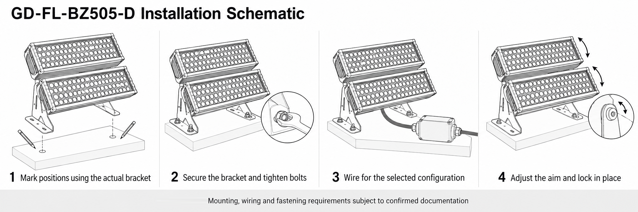 GD-FL-BZ505-D installation schematic