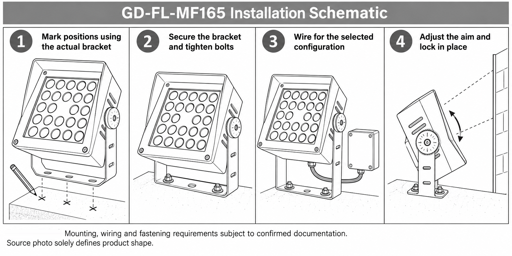 GD-FL-MF165 installation schematic