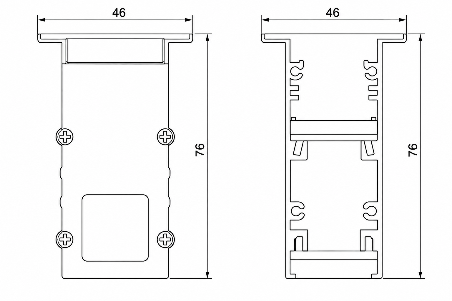 GD-IG-L3076-03-CV dimension drawing
