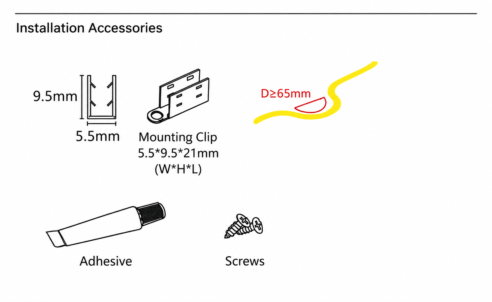 GD-NF-0408-S Accessories & Installation Methods
