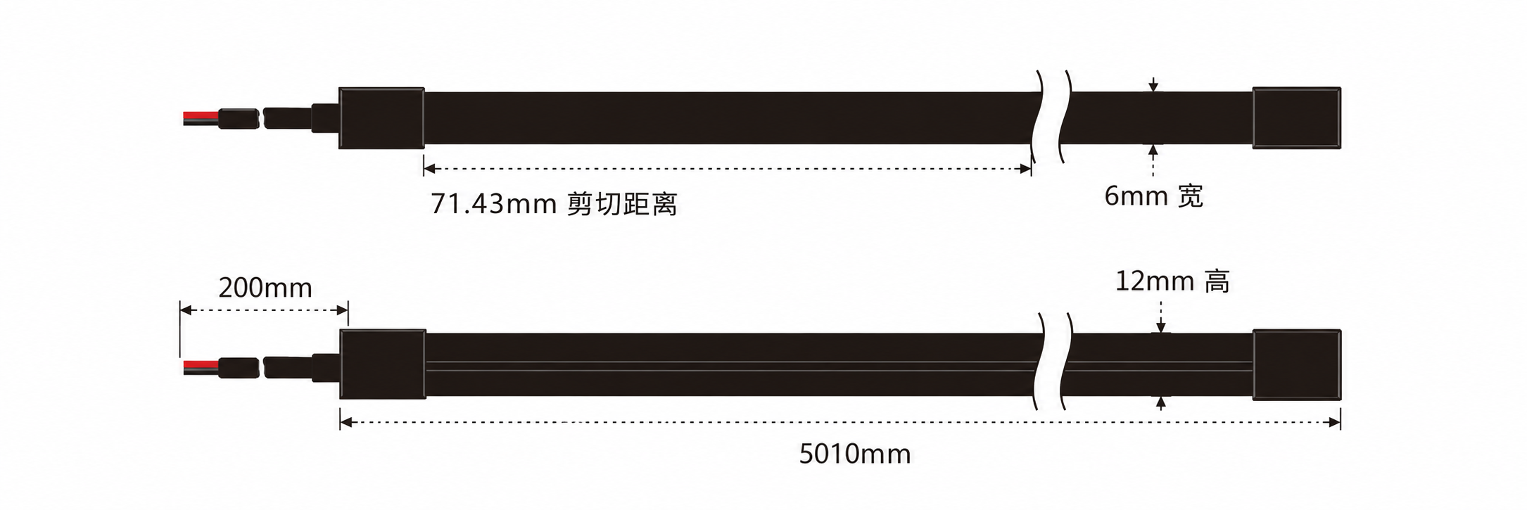 GD-NF-0612-S-BLK 规格尺寸
