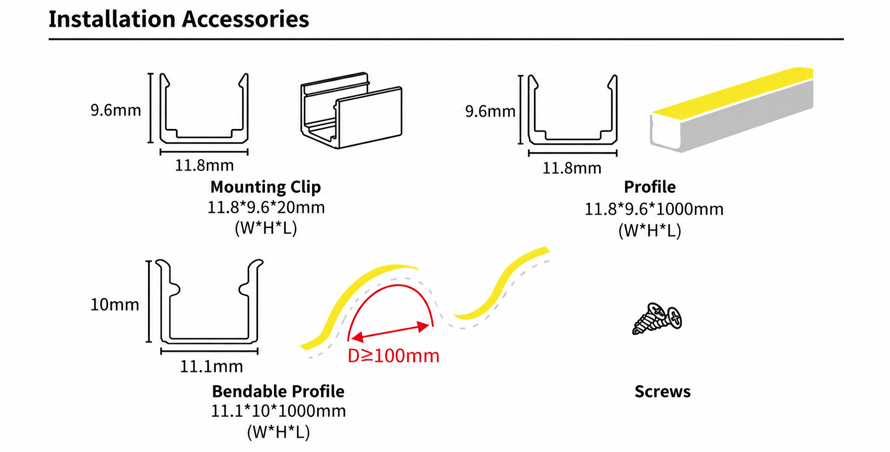 GD-NF-1010-F-20M Accessories & Installation Methods