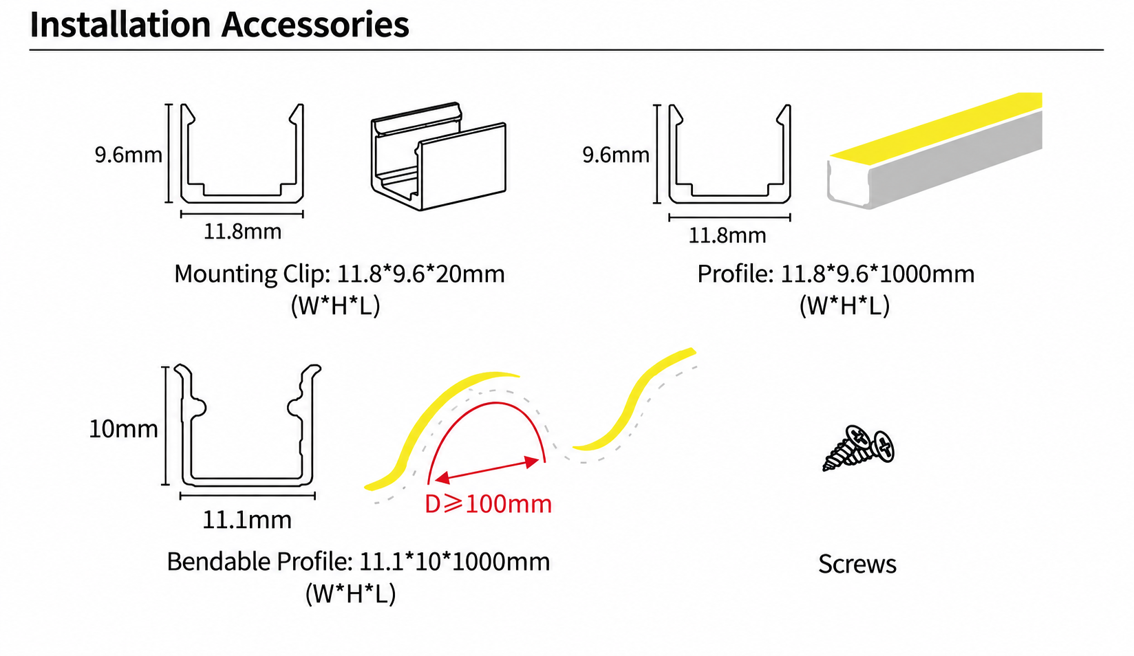GD-NF-1010-F-DUAL Accessories & Installation Methods