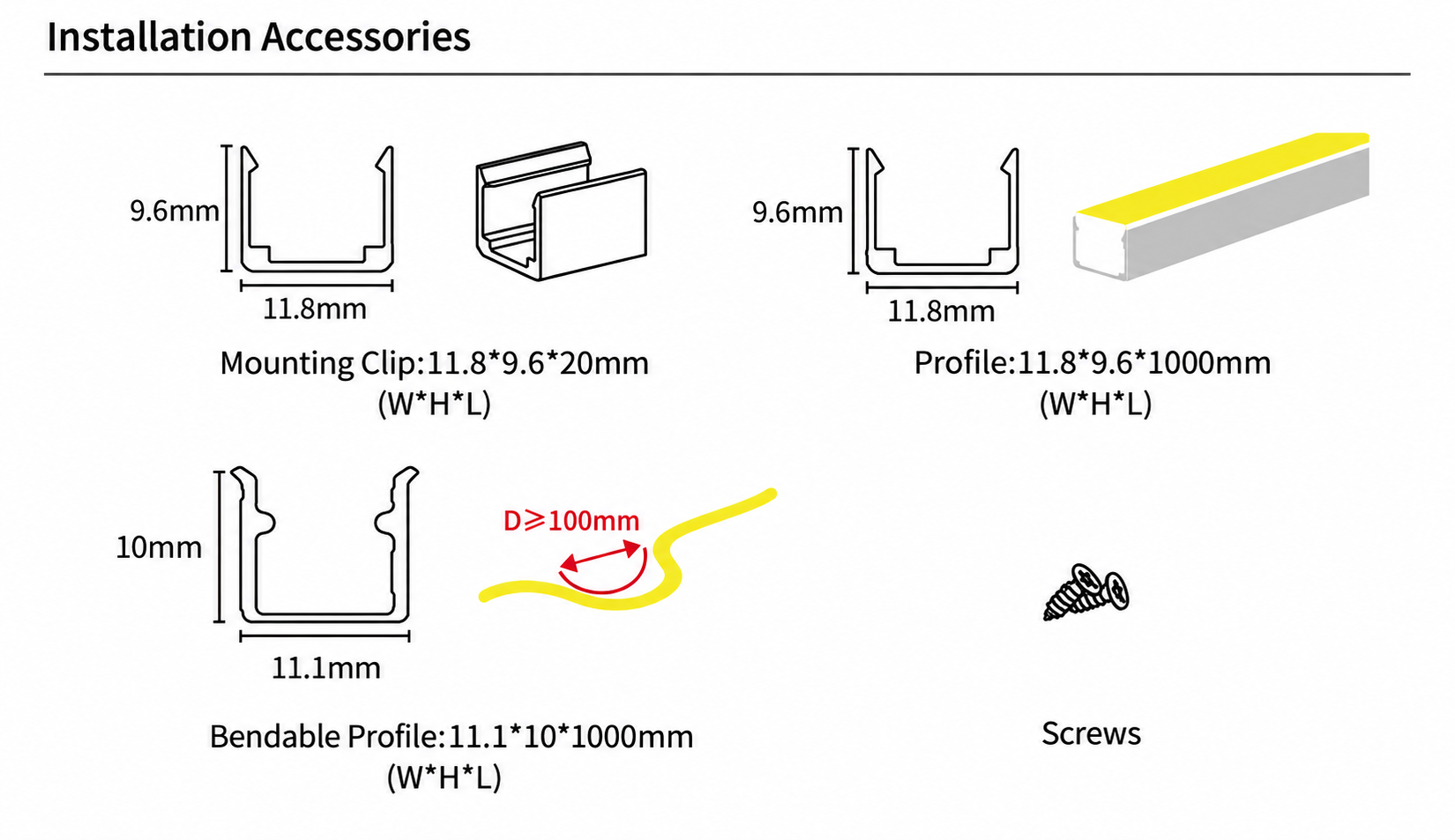 GD-NF-1010-S Accessories & Installation Methods