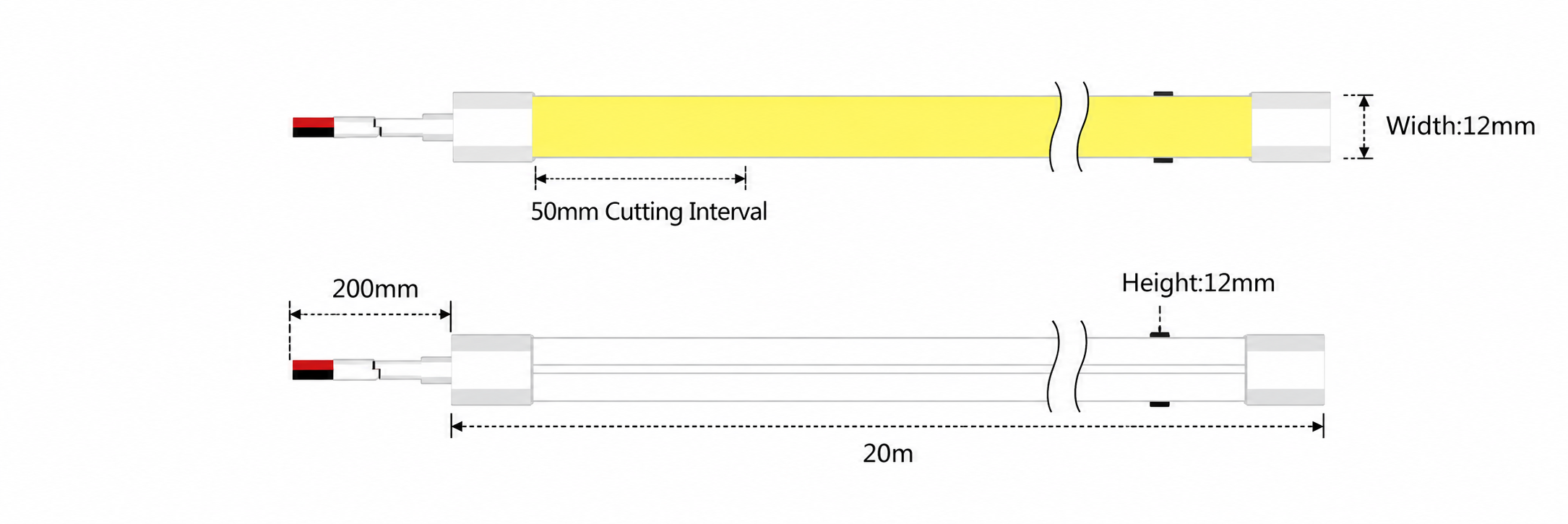 GD-NF-1212-F-20M Dimensions