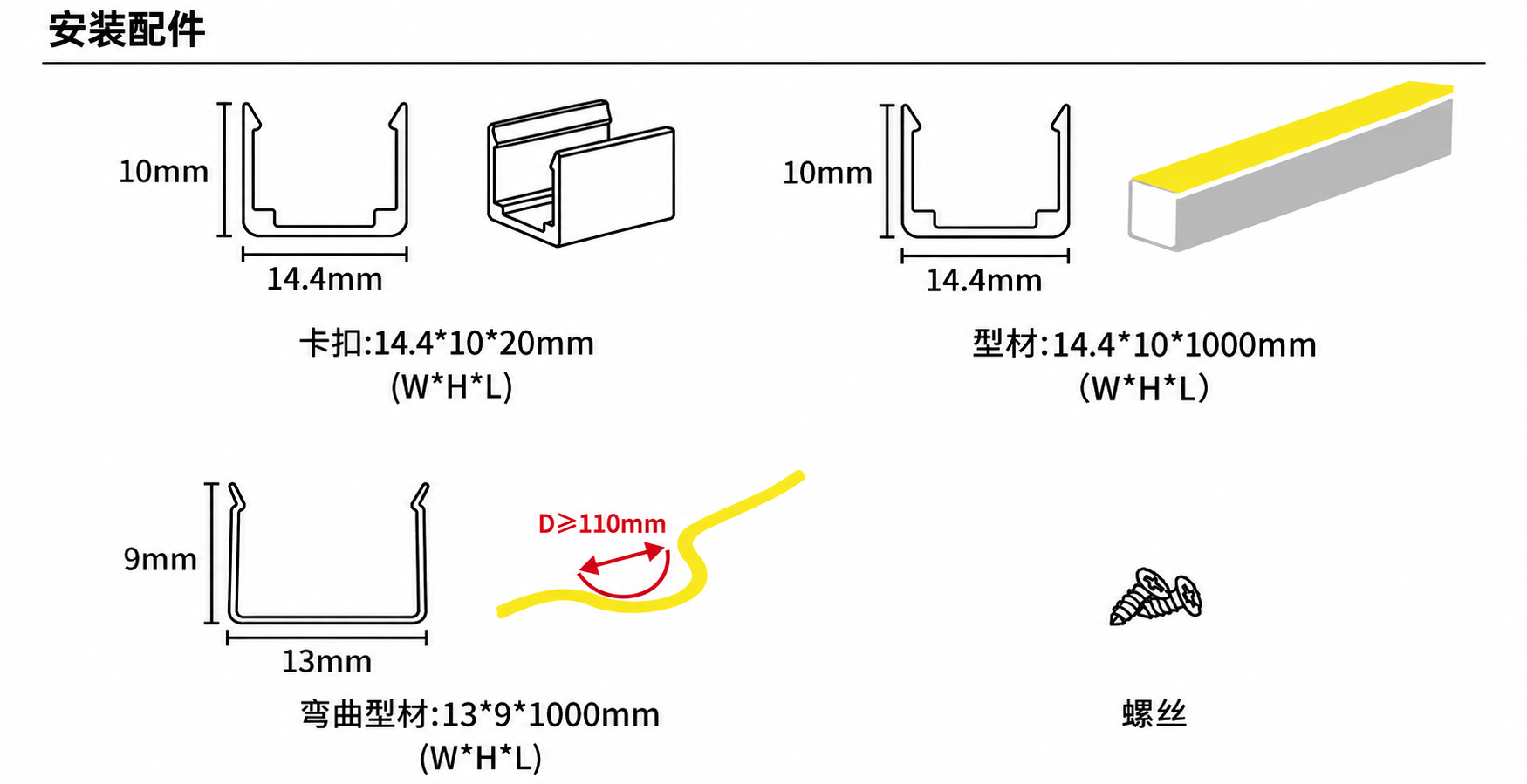 GD-NF-1212-S 配件与安装方式