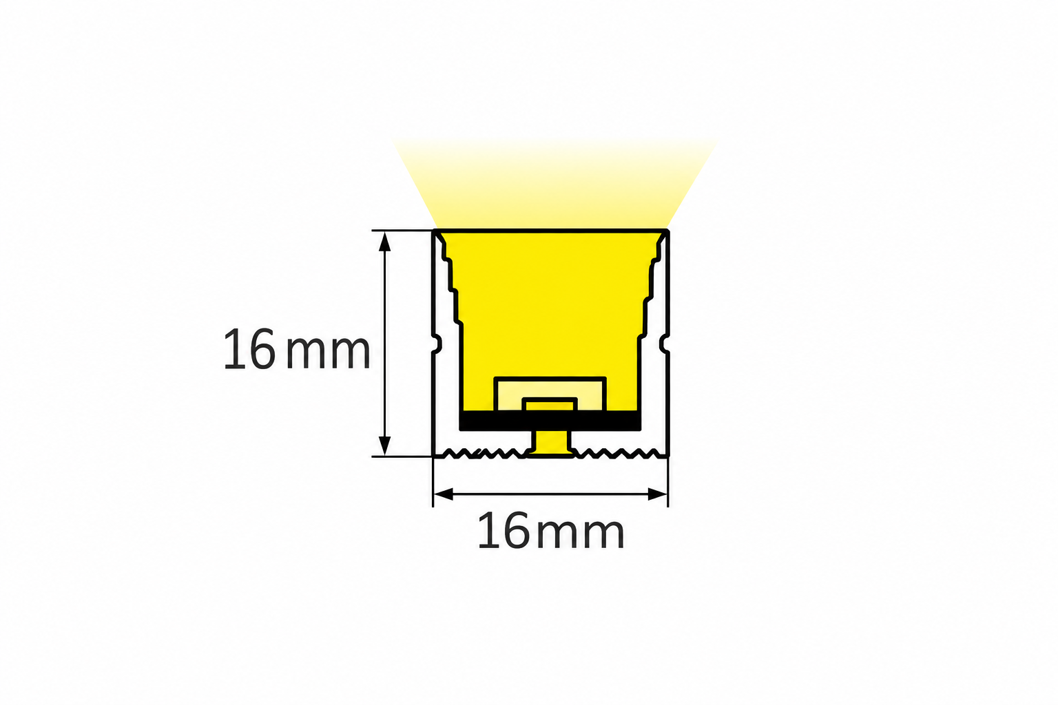 GD-NF-1616-F-20M Dimensions
