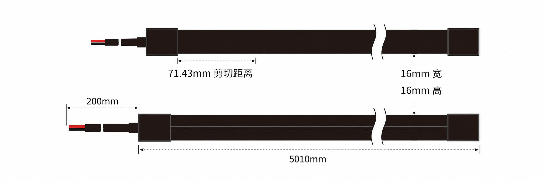 GD-NF-1616-F-BLK 规格尺寸