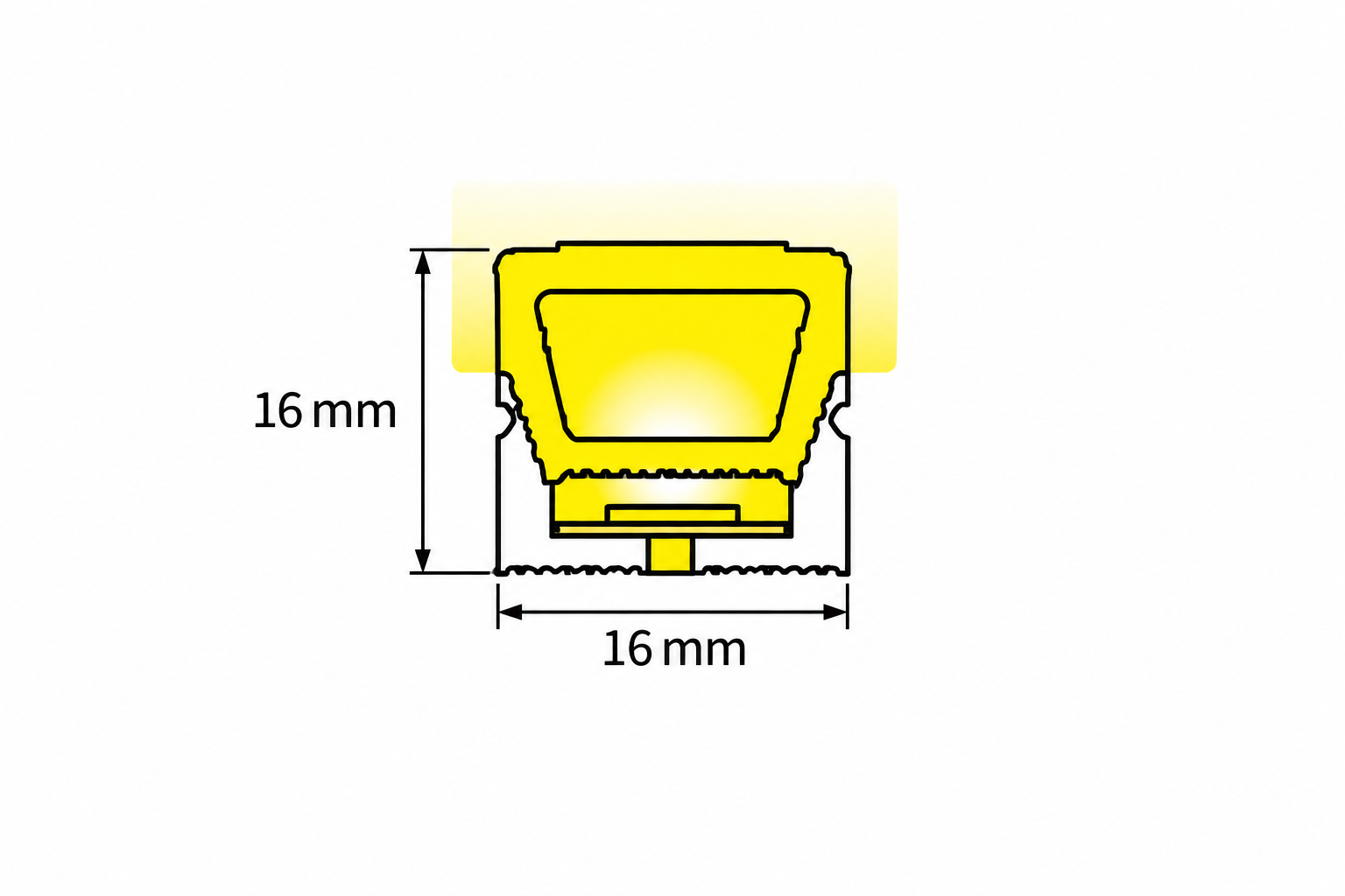 GD-NF-1616-F-DUAL Dimensions