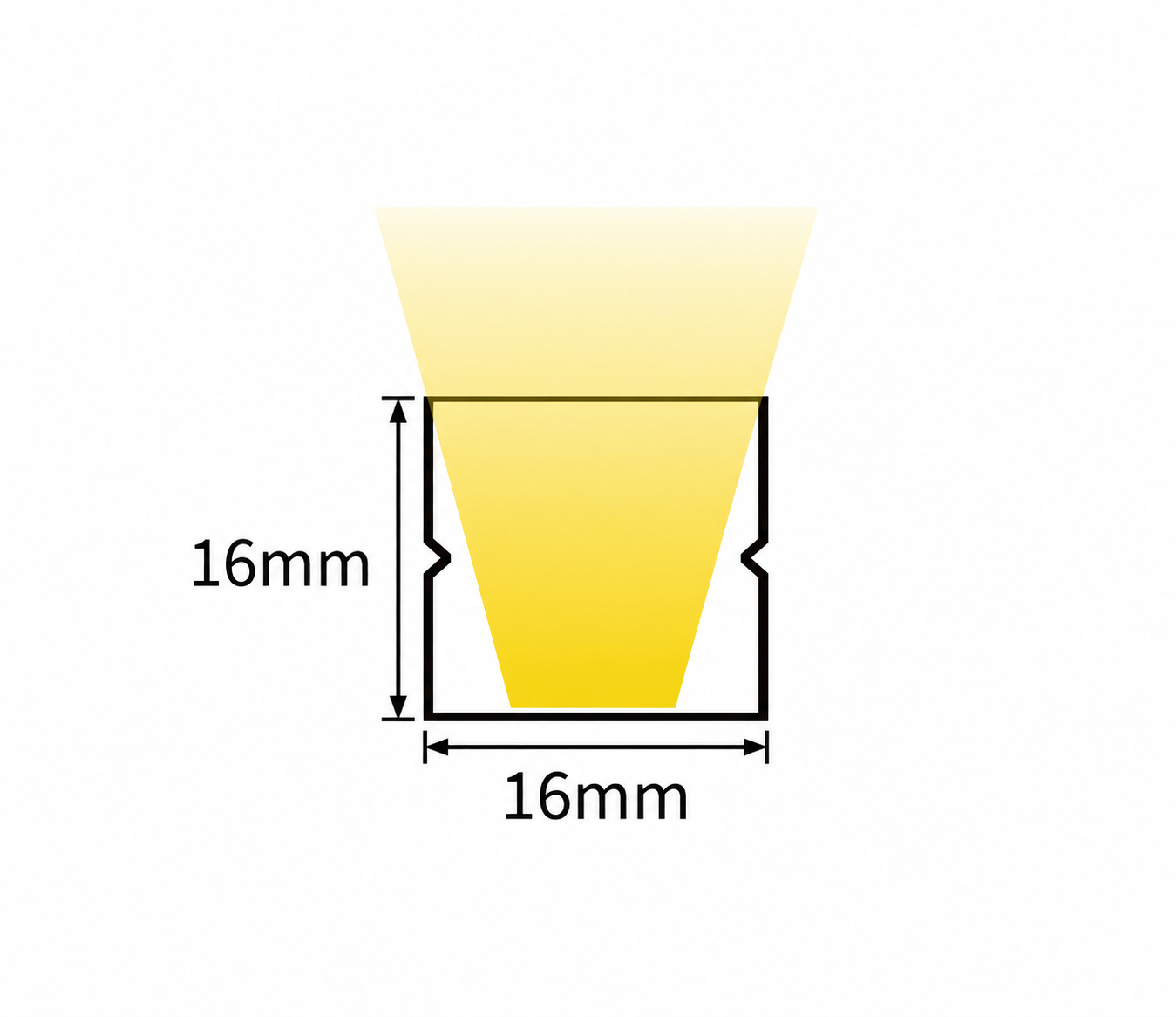 GD-NF-1616-LVR Dimensions