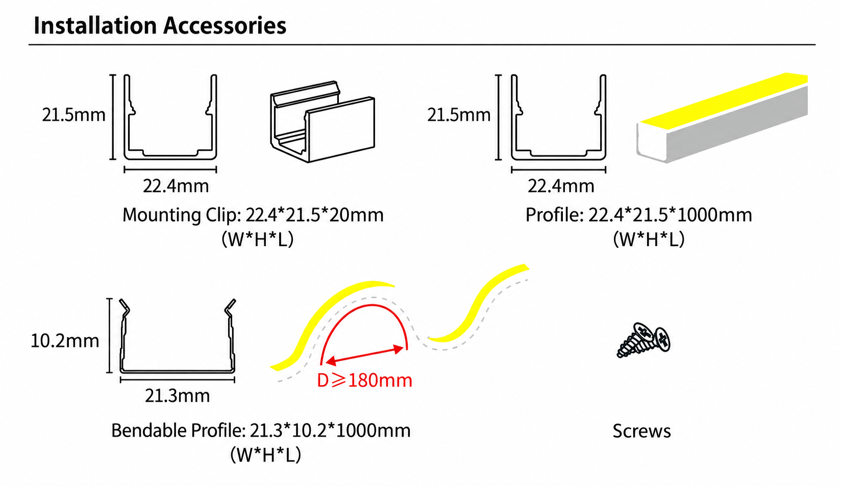 GD-NF-2020-F-20M Accessories & Installation Methods