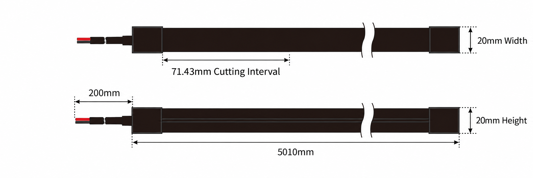 GD-NF-2020-F-BLK Dimensions