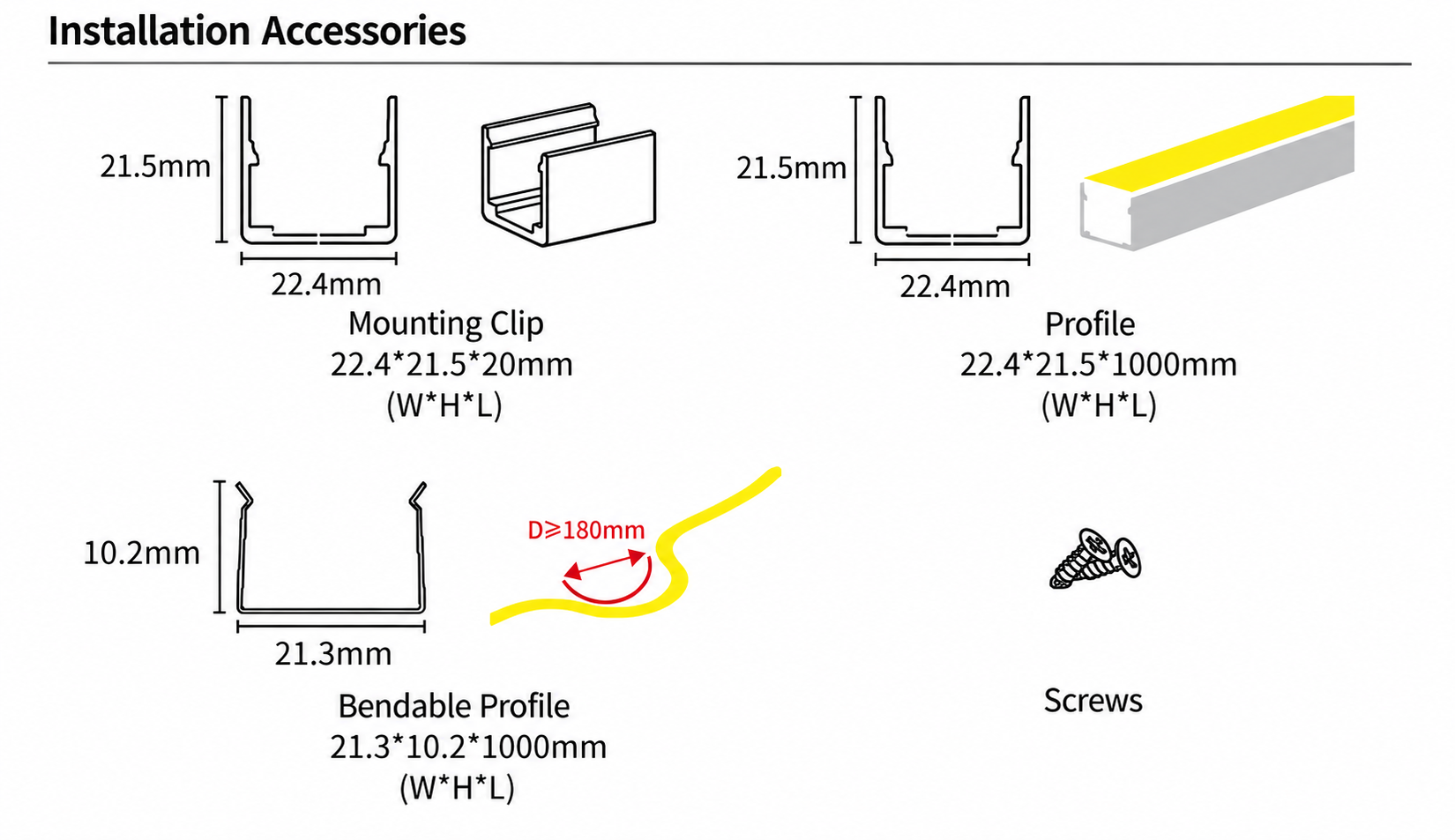 GD-NF-2020-S Accessories & Installation Methods