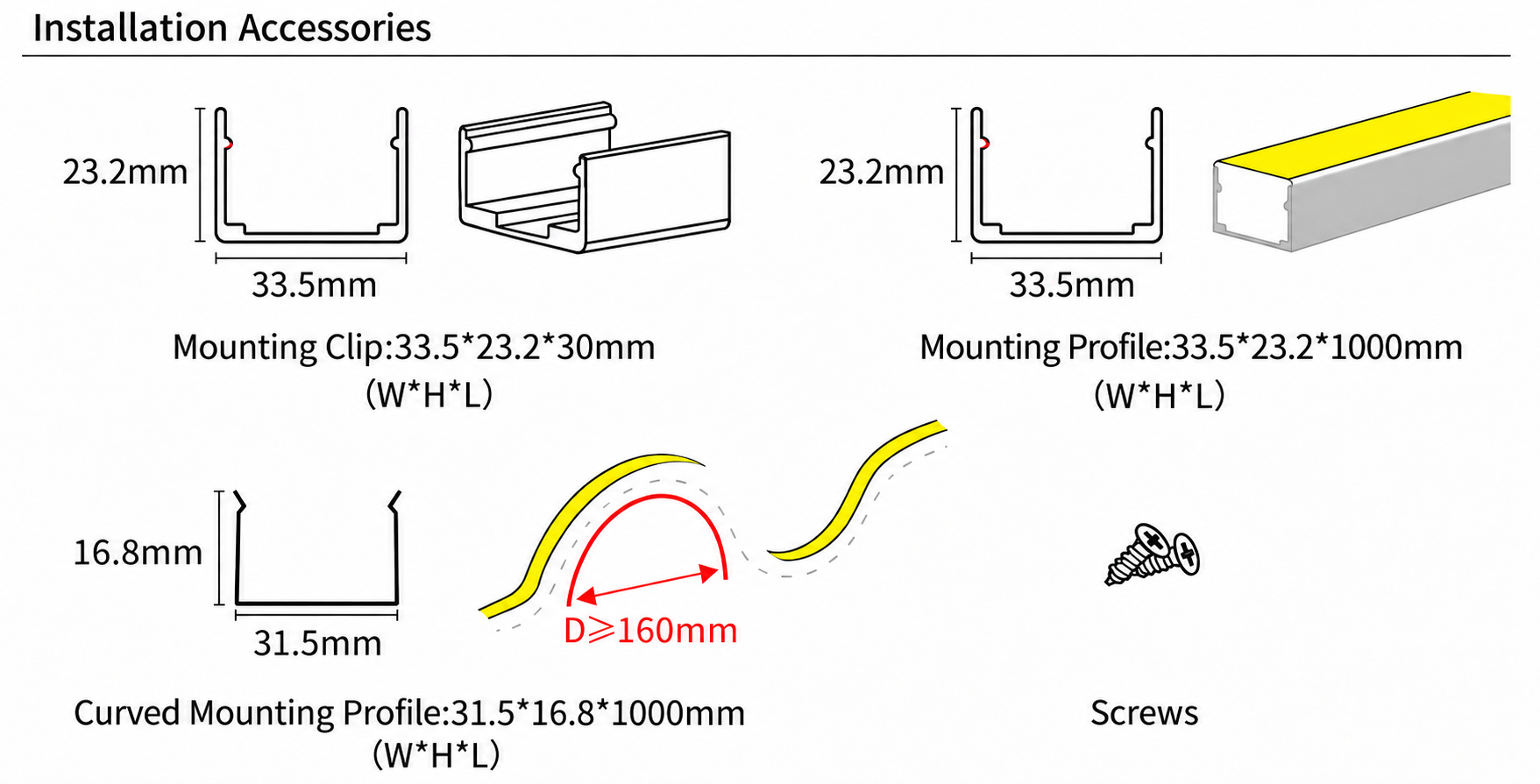 GD-NF-3020-F Accessories & Installation Methods