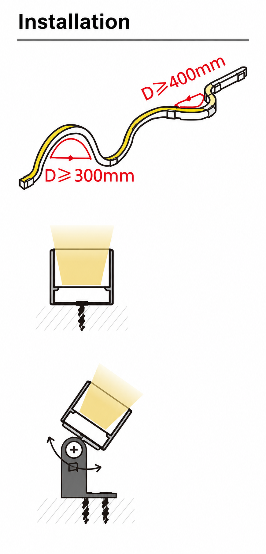 GD-NF-3625-LVR-25W Accessories & Installation Methods