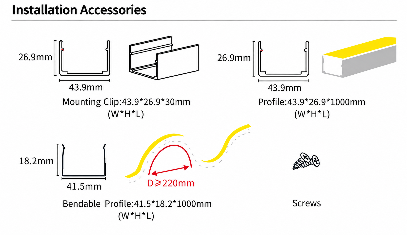 GD-NF-4025-F Accessories & Installation Methods
