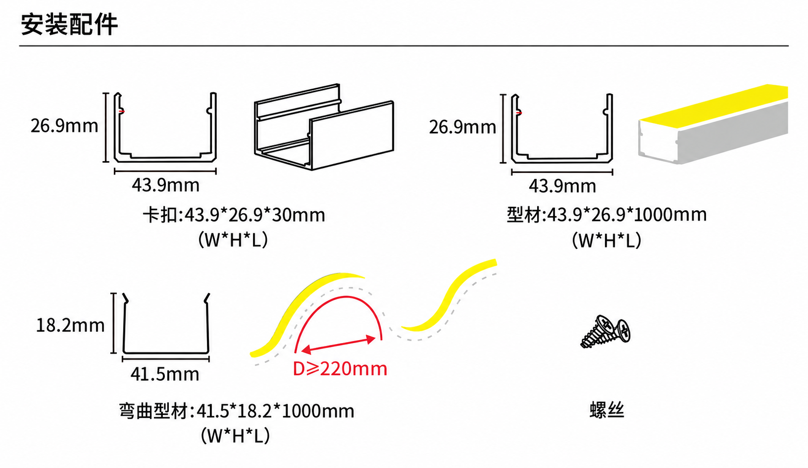 GD-NF-4025-F 配件与安装方式