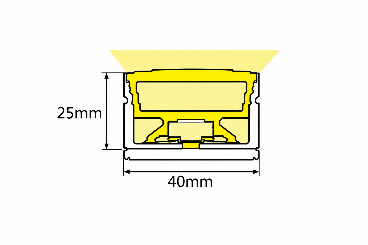 GD-NF-4025-F Dimensions