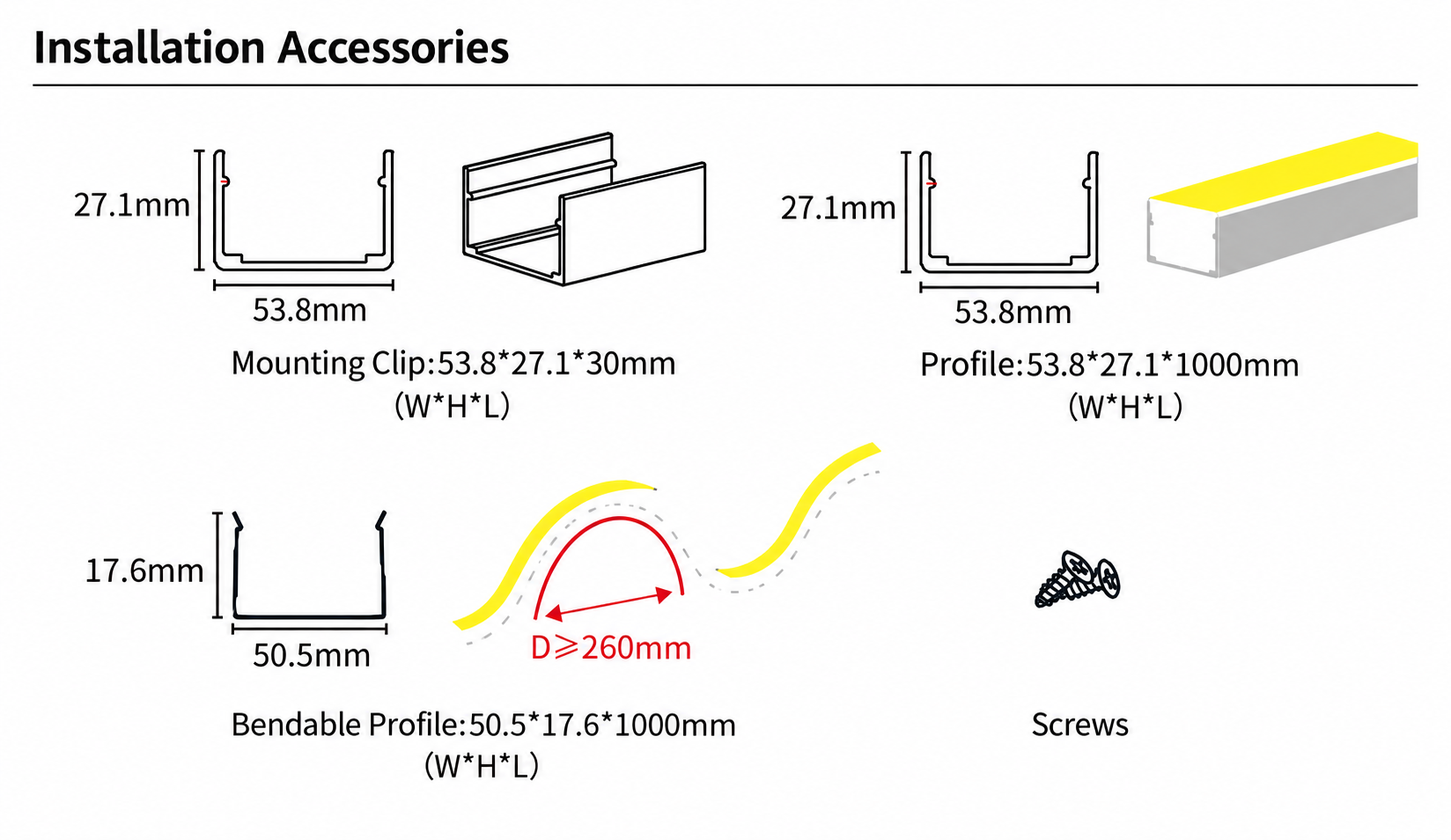GD-NF-5025-F Accessories & Installation Methods