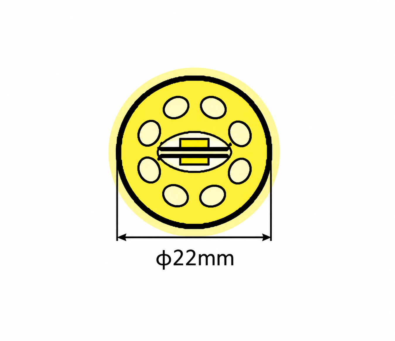 GD-NF-D22-R-360 Dimensions