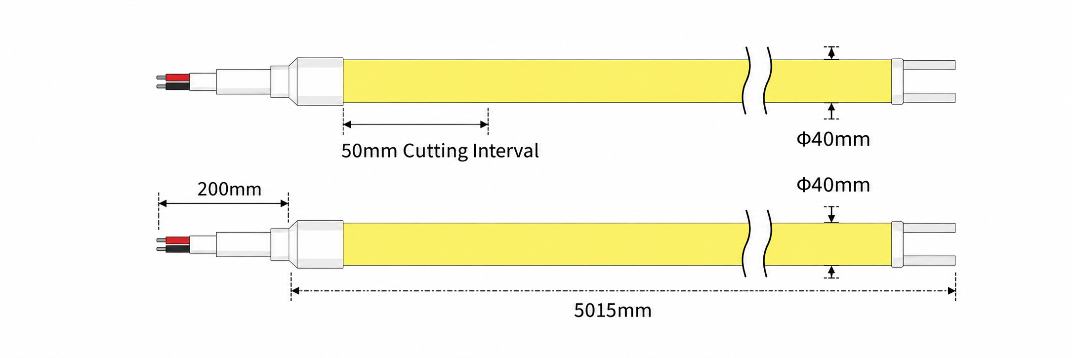 GD-NF-D40-360 Dimensions