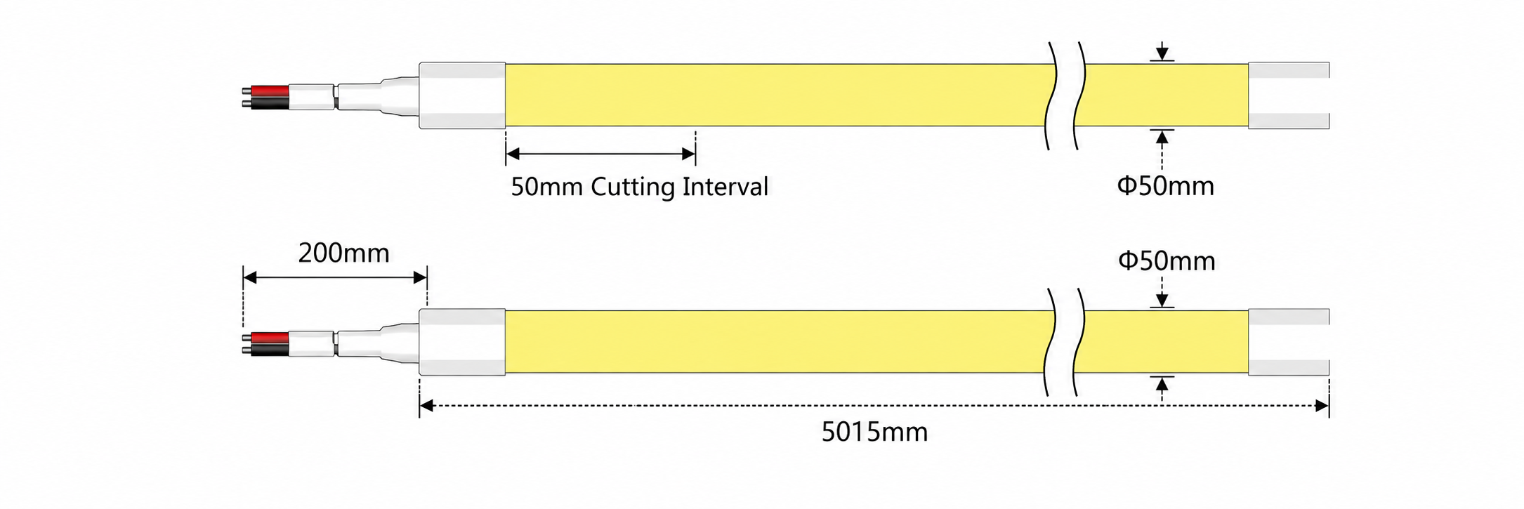 GD-NF-D50-360 Dimensions