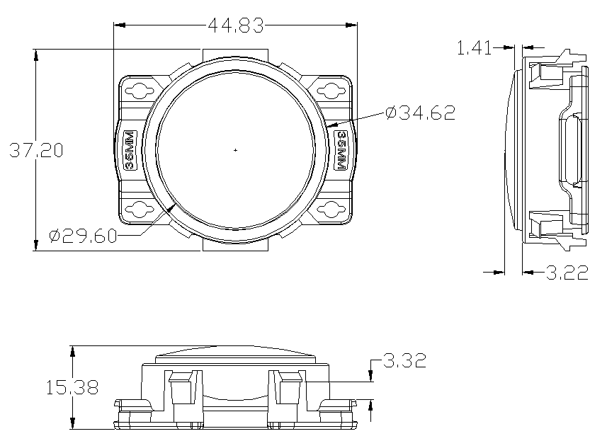 GD-P3515-03B dimensions