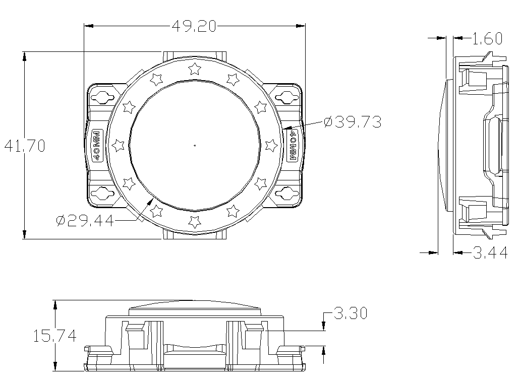 GD-P4015-06B dimensions